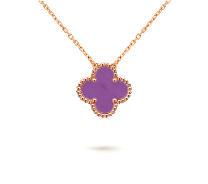 [Cadisa]CLOVER 15MM SINGLE FLOWER NECKLACE COLLECTION