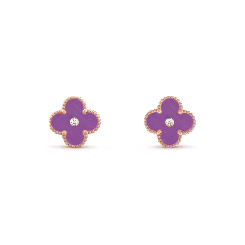 [Cadisa]CLOVER  15MM DIAMOND EARRINGS COLLECTION