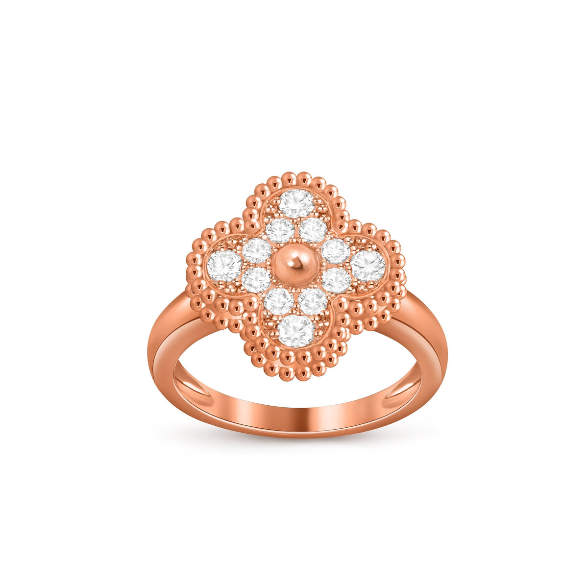 [Cadisa]CLOVER RING ROSE GOLD COLLECTION