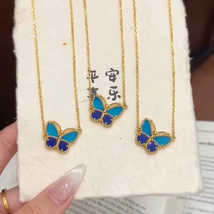 [Cadisa] 2026 NEW LUCKY BUTTERFLY 1 MOTIFS NECKLACE