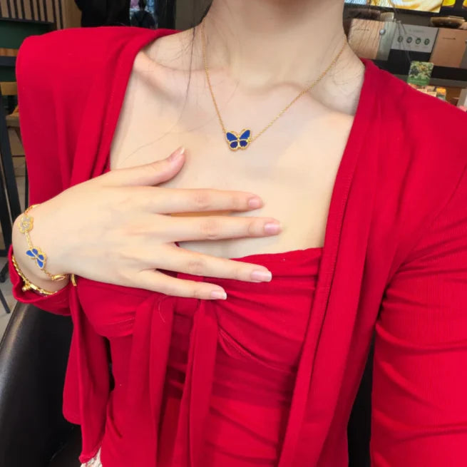 [Cadisa] 2026 NEW LUCKY BUTTERFLY 1 MOTIFS NECKLACE