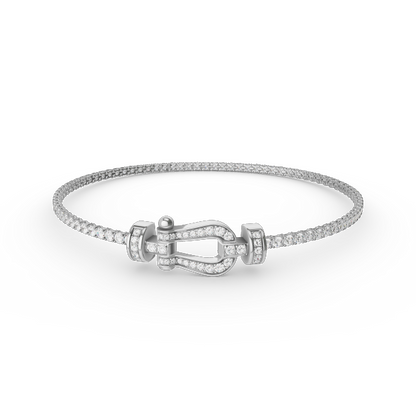 [Cadisa]FORCE  HORSESHOE  DIAMOND TENNIS BRACELET