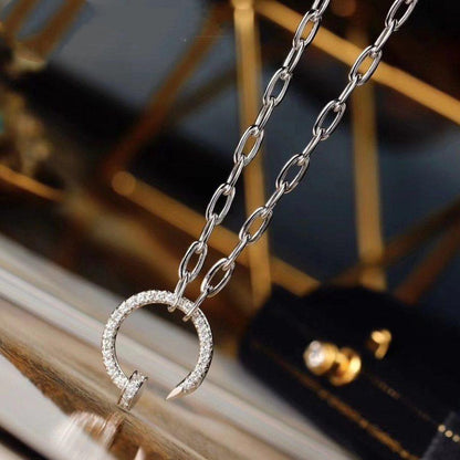 [Cadisa] JUSTE NECKLACE FULL DIAMONDS