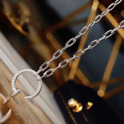 [Cadisa] JUSTE NECKLACE FULL DIAMONDS