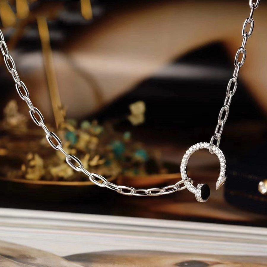 [Cadisa] JUSTE NECKLACE FULL DIAMONDS