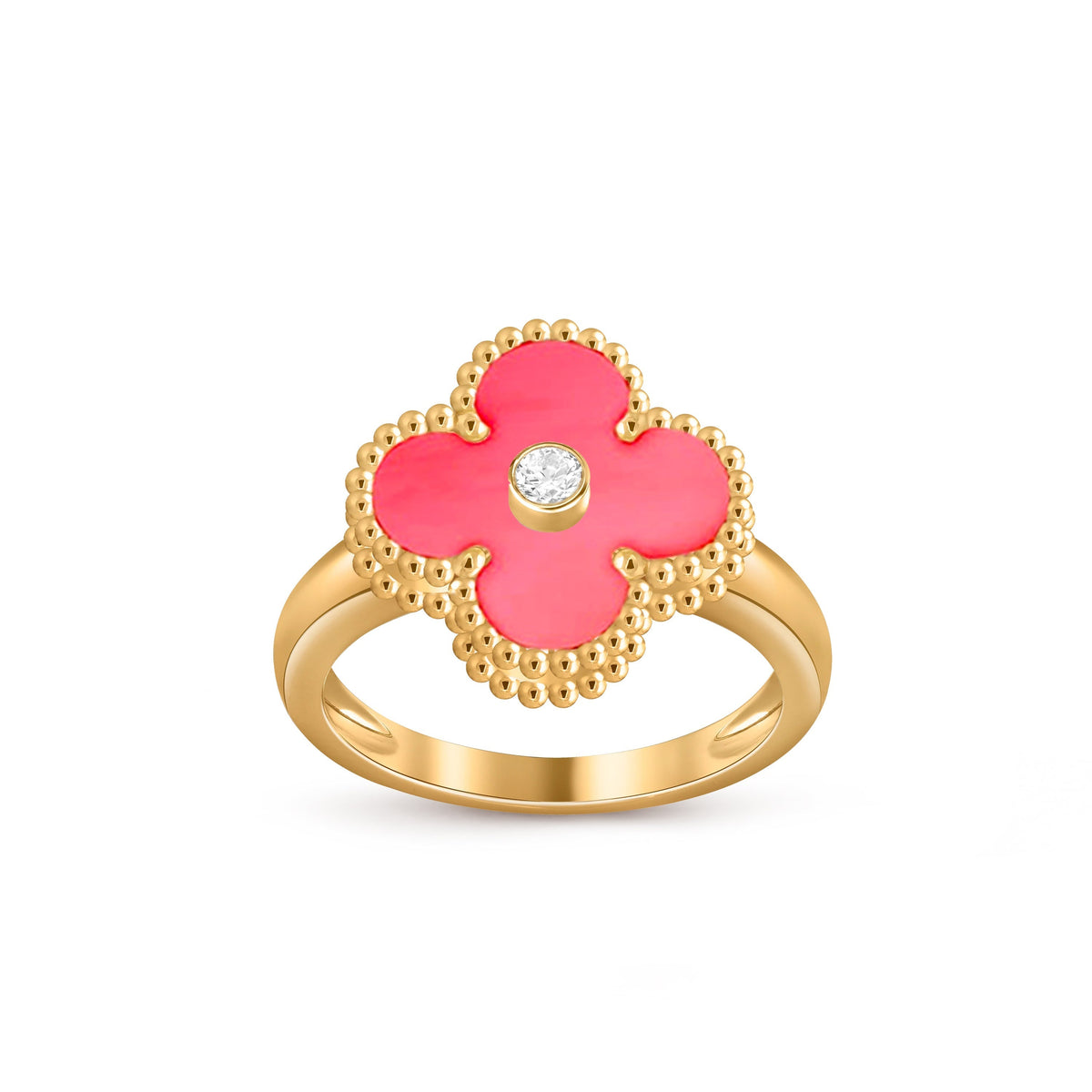 [Cadisa]CLOVER DIAMOND RING GOLD COLLECTION