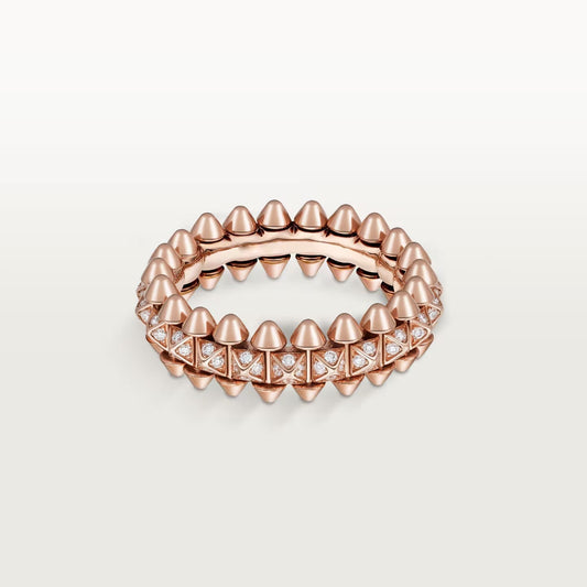 [Cadisa] CLASH 6.4MM SMALL FULL DIAMOND RING