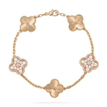 [Cadisa] CLOVER 5 MOTIF LASER BRACELET COLLECTION