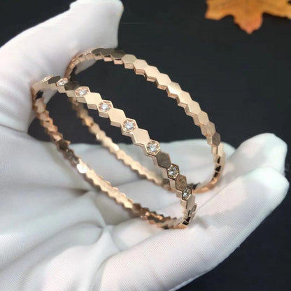[Cadisa]BEE LOVE PINK GOLD DIAMOND BRACELET