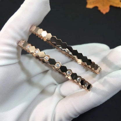[Cadisa]BEE LOVE PINK GOLD DIAMOND BRACELET