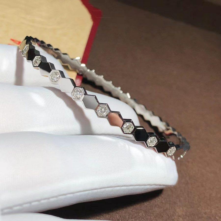[Cadisa]BEE LOVE SILVER DIAMOND BRACELET