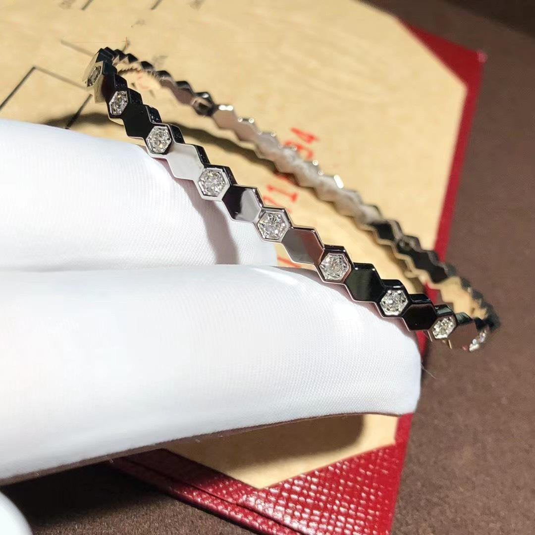 [Cadisa]BEE LOVE SILVER DIAMOND BRACELET