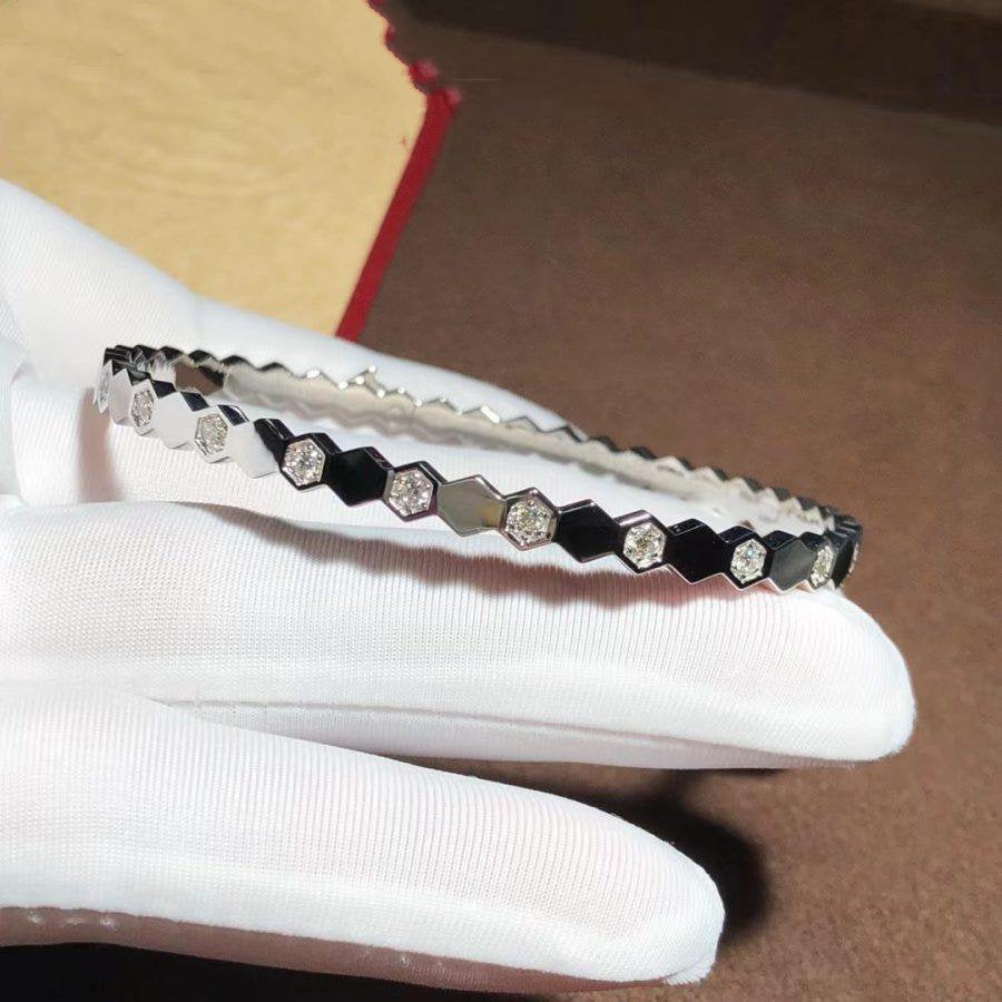 [Cadisa]BEE LOVE SILVER DIAMOND BRACELET