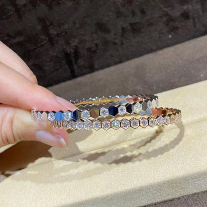 [Cadisa]BEE LOVE GOLD BRACELET FULL DIAMOND