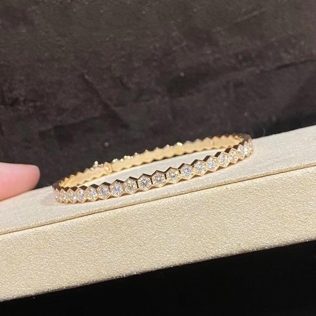 [Cadisa]BEE LOVE GOLD BRACELET FULL DIAMOND