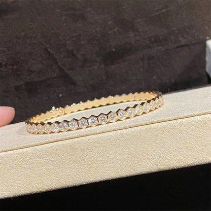 [Cadisa]BEE LOVE GOLD BRACELET FULL DIAMOND