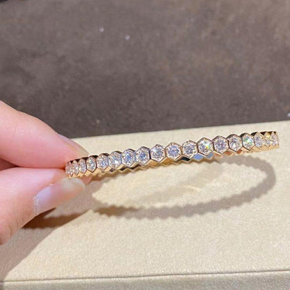 [Cadisa]BEE LOVE GOLD BRACELET FULL DIAMOND