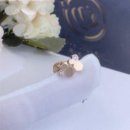 [Cadisa]BEE LOVE PINK GOLD DIAMOND EARRINGS