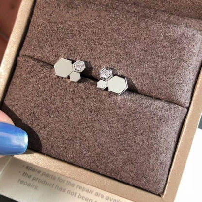 [Cadisa]BEE LOVE SILVER DIAMOND EARRINGS