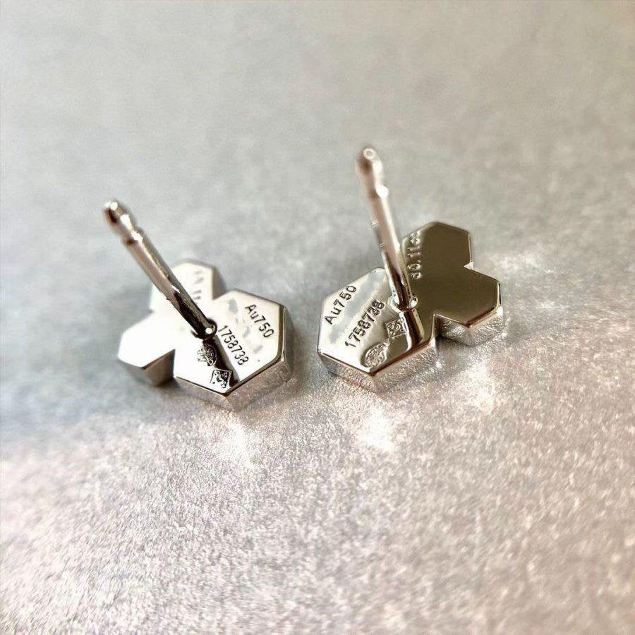 [Cadisa]BEE LOVE SILVER DIAMOND EARRINGS