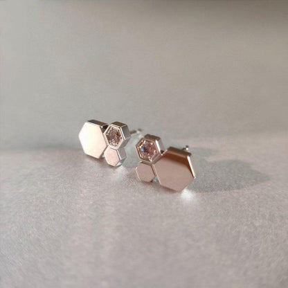 [Cadisa]BEE LOVE SILVER DIAMOND EARRINGS