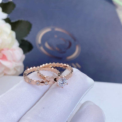 [Cadisa]BEE LOVE RING PINK GOLD 1 DIAMOND