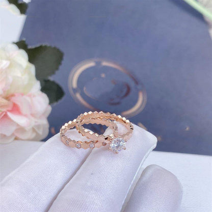 [Cadisa]BEE LOVE RING PINK GOLD 1 DIAMOND