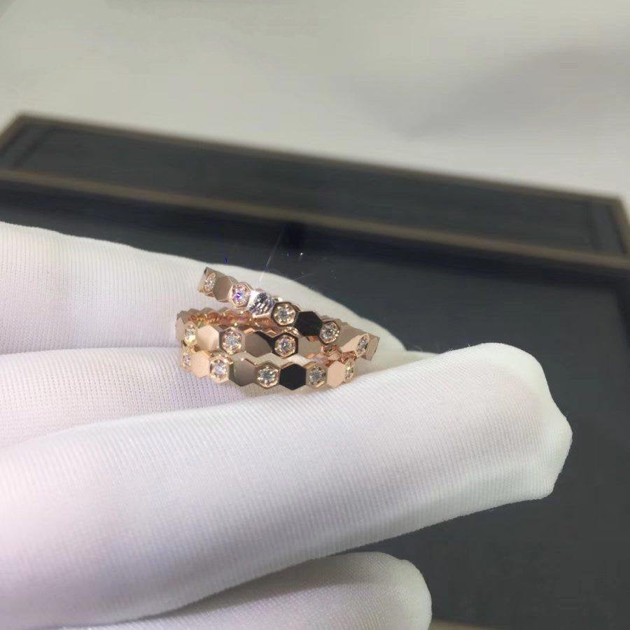 [Cadisa]BEE LOVE RING PINK GOLD DIAMOND