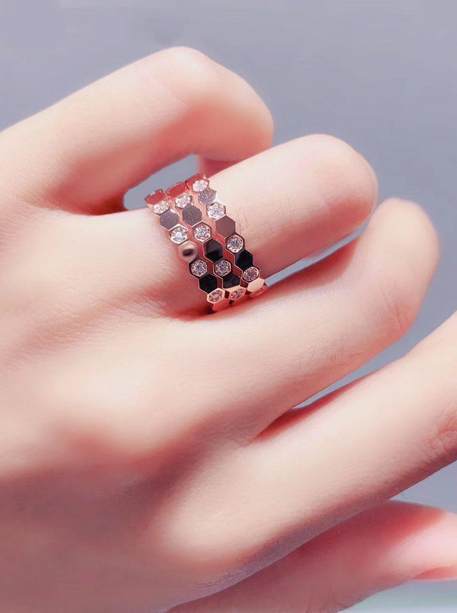 [Cadisa]BEE LOVE RING PINK GOLD DIAMOND