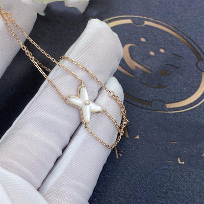[Cadisa]JEUX BRACELET WHITE MOP PINK GOLD 1 DIAMOND