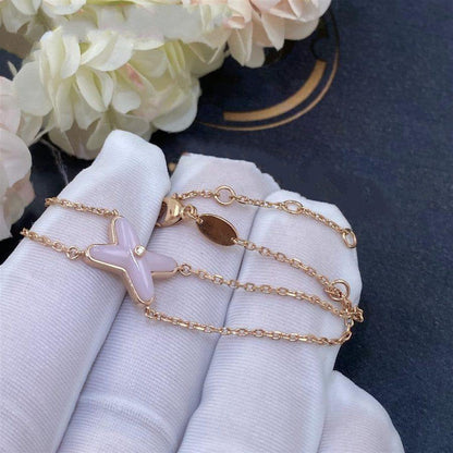 [Cadisa]JEUX BRACELET PINK MOP PINK GOLD 1 DIAMOND