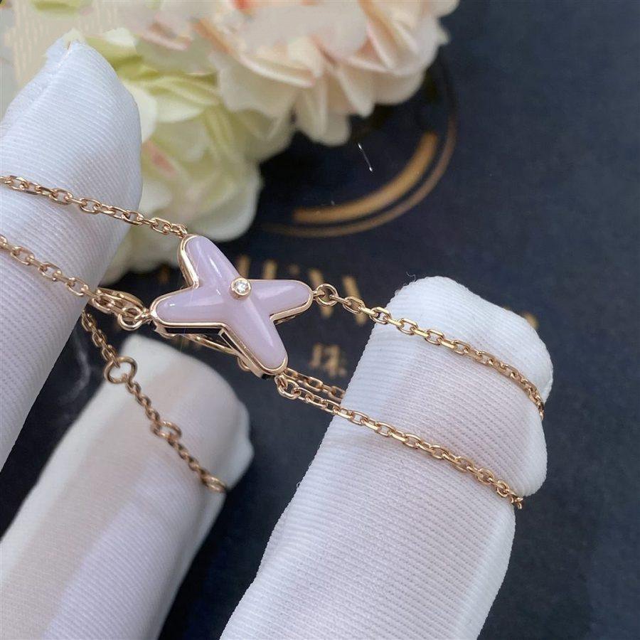 [Cadisa]JEUX BRACELET PINK MOP PINK GOLD 1 DIAMOND