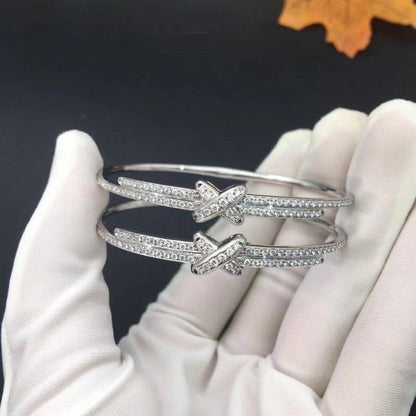 [Cadisa]JEUX DE BRACELET DIAMONDS SILVER