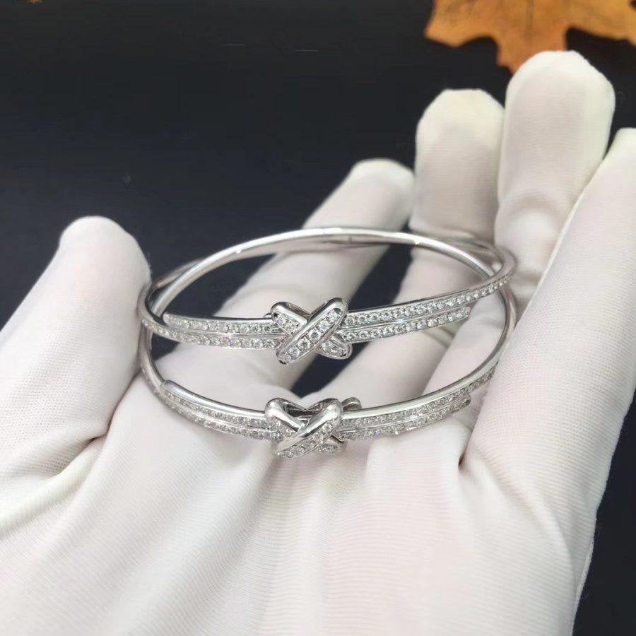 [Cadisa]JEUX DE BRACELET DIAMONDS SILVER
