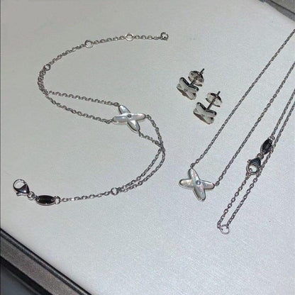 [Cadisa]JEUX BRACELET WHITE MOP SILVER 1 DIAMOND