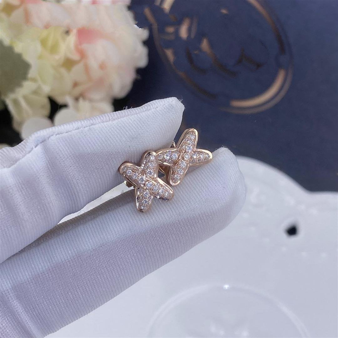 [Cadisa]JEUX DE PINK GOLD DIAMOND EARRINGS
