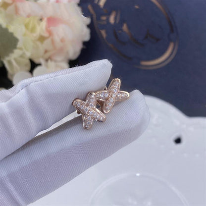[Cadisa]JEUX DE PINK GOLD DIAMOND EARRINGS