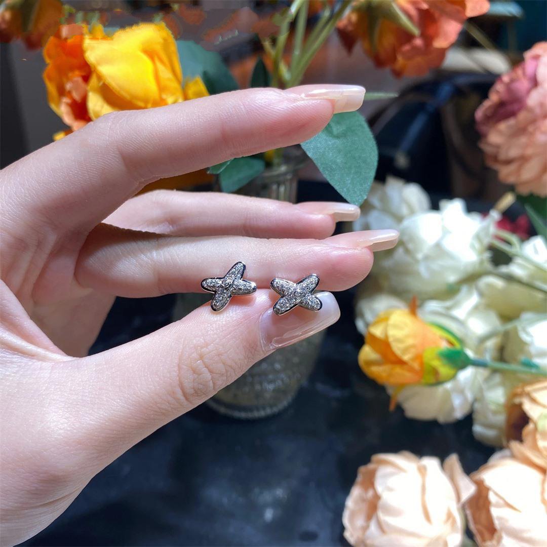 [Cadisa]JEUX DE SILVER DIAMOND EARRINGS