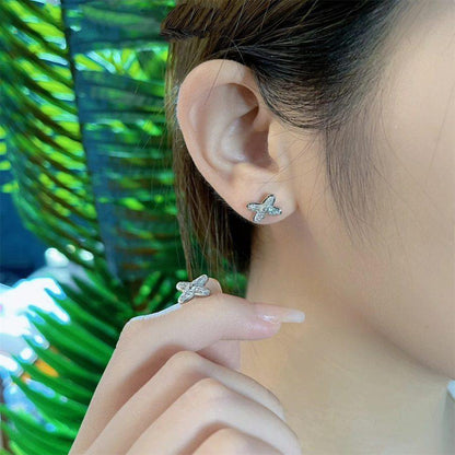[Cadisa]JEUX DE SILVER DIAMOND EARRINGS