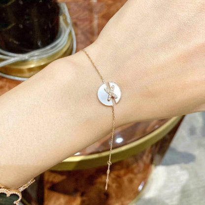[Cadisa]JEUX DE BRACELET MOP PINK GOLD DIAMONDS
