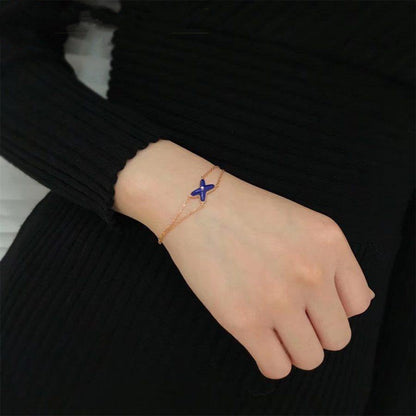 [Cadisa]Hollow Design Four-Leaf Clover Flower Shape Ring