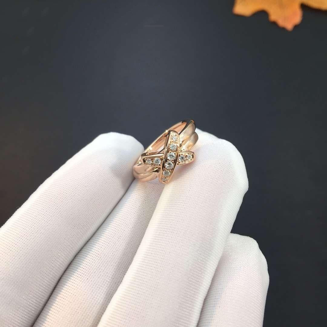 [Cadisa]JEUX DE PINK GOLD DIAMOND RING