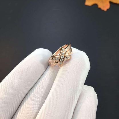[Cadisa]JEUX DE PINK GOLD DIAMOND RING