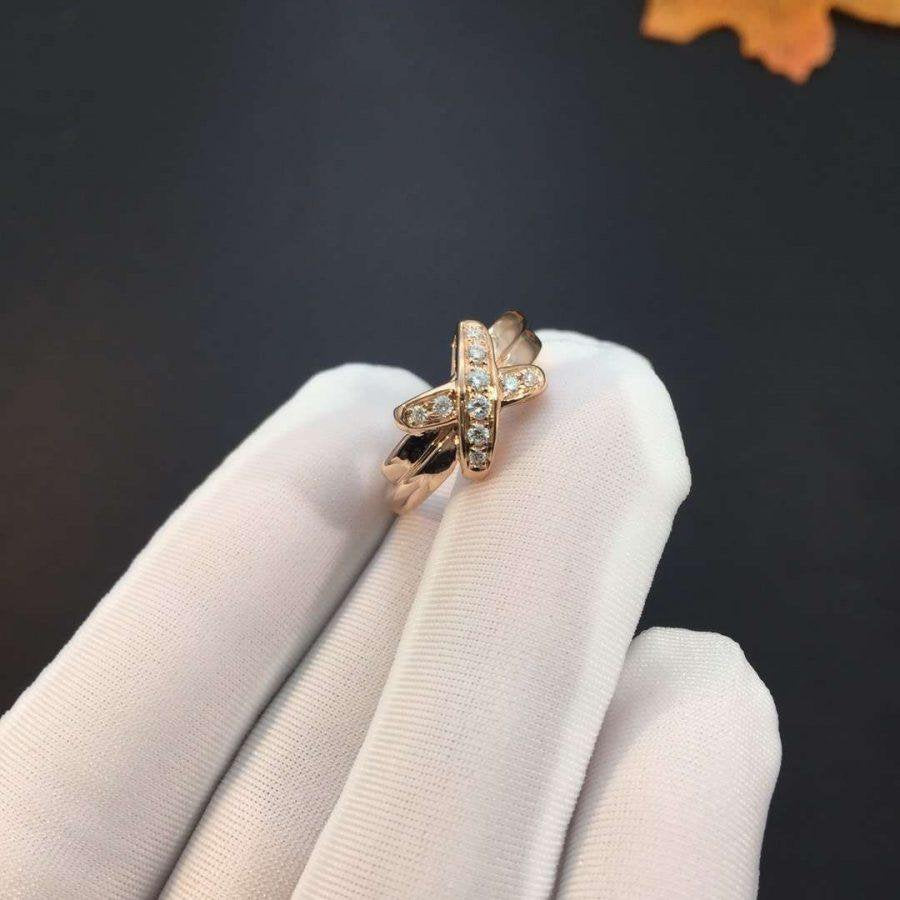 [Cadisa]JEUX DE PINK GOLD DIAMOND RING