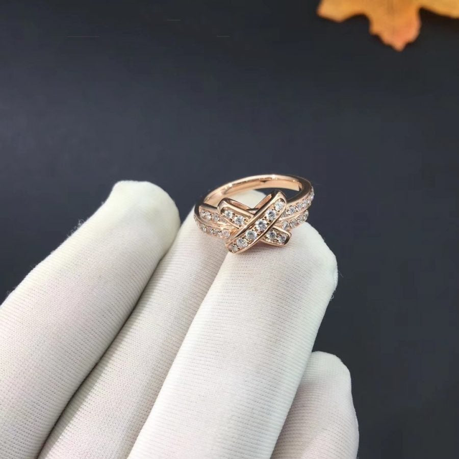 [Cadisa]JEUX DE RING PINK GOLD DIAMOND