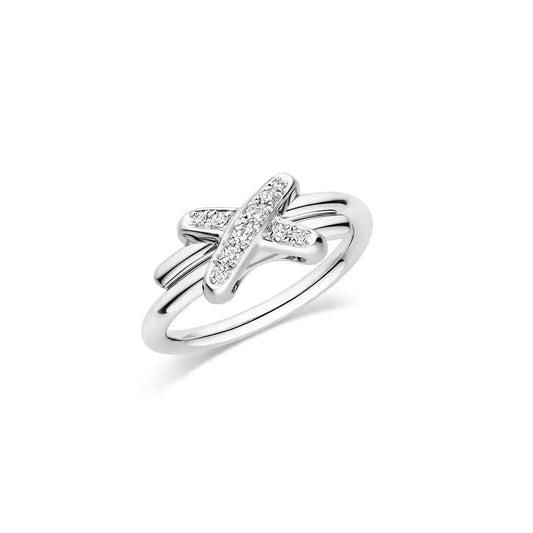 [Cadisa]JEUX DE SILVER DIAMOND RING