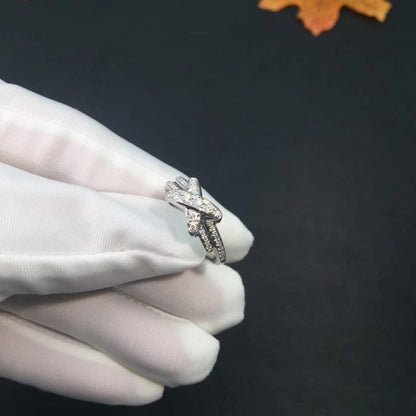 [Cadisa]JEUX DE SILVER DIAMOND RING