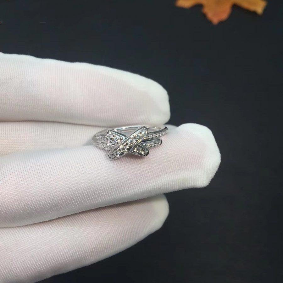 [Cadisa]JEUX DE SILVER DIAMOND RING