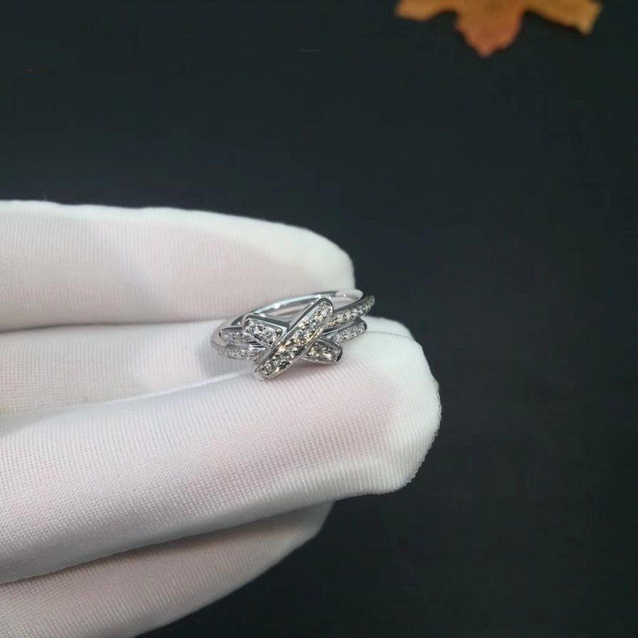 [Cadisa]JEUX DE SILVER DIAMOND RING