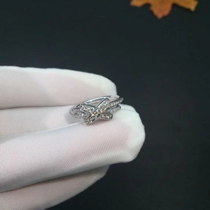 [Cadisa]JEUX DE SILVER DIAMOND RING